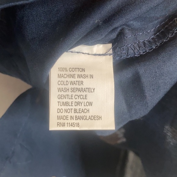 Retro Apparel Boys' Blue & White Dog Print Button-Down Shirt Cotton size 4T - Picture 5 of 6